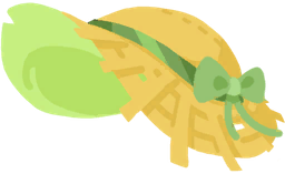 Bow Straw Hat (蝴蝶结草帽) cosmetic icon from 角色屋 桌面伙伴 Demo
